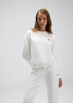 ELLESSE Beyaz Kadın Kapüşonsuz Sweatshirt