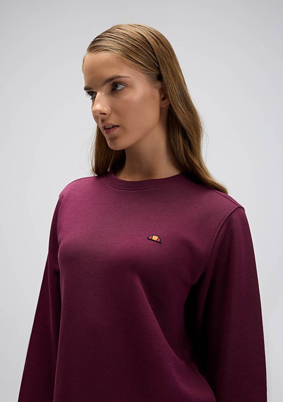 ELLESSE Bordo Kadın Kapüşonsuz Sweatshirt