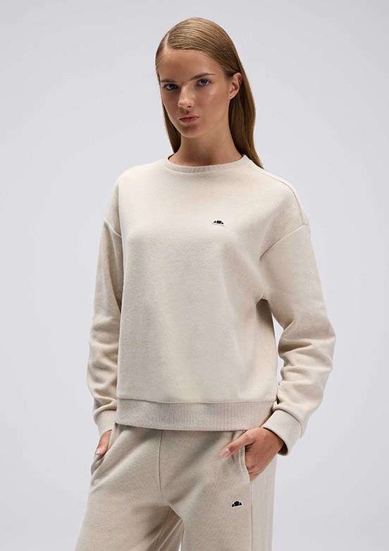 ELLESSE Bej Kadın Kapüşonsuz Sweatshirt