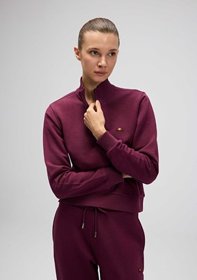 ELLESSE Bordo Kadın Fermuarlı Sweatshirt