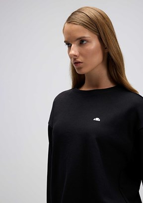ELLESSE Siyah Kadın Fermuarsız Kapüşonsuz Sweatshirt