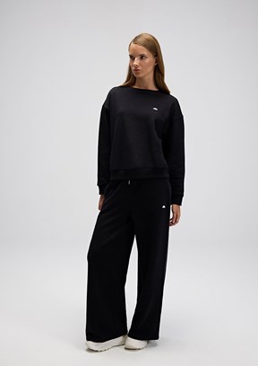 ELLESSE Siyah Kadın Fermuarsız Kapüşonsuz Sweatshirt