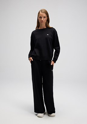 ELLESSE Siyah Kadın Fermuarsız Kapüşonsuz Sweatshirt