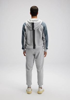 ELLESSE - EM560 Erkek Gri Fermuarlı Kapşonlu Sweatshirt