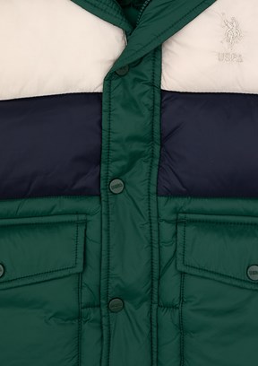 US POLO ASSN Yeşil Erkek Çocuk Basic Yelek