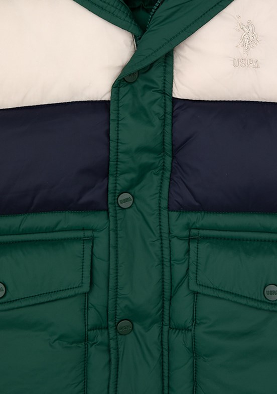 US POLO ASSN Yeşil Erkek Çocuk Basic Yelek