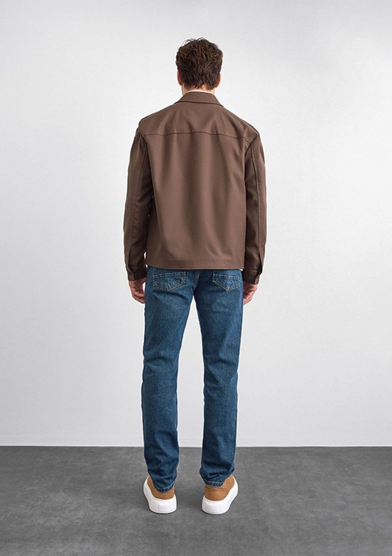 BACKANDBOND Kahverengi Erkek Basic Ceket