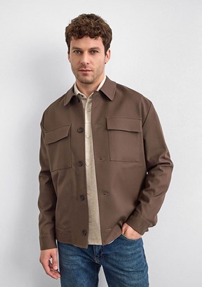 BACKANDBOND Kahverengi Erkek Basic Ceket