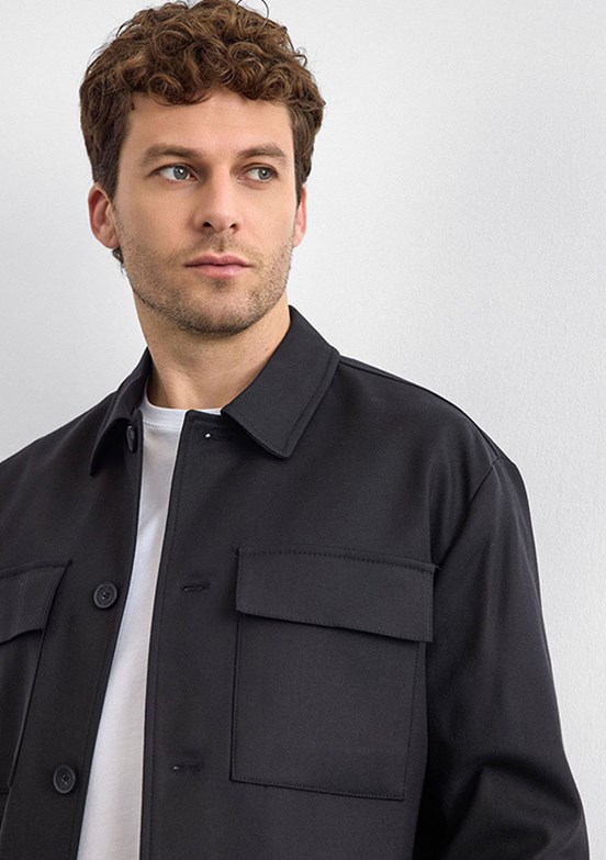 BACKANDBOND Siyah Erkek Basic Ceket