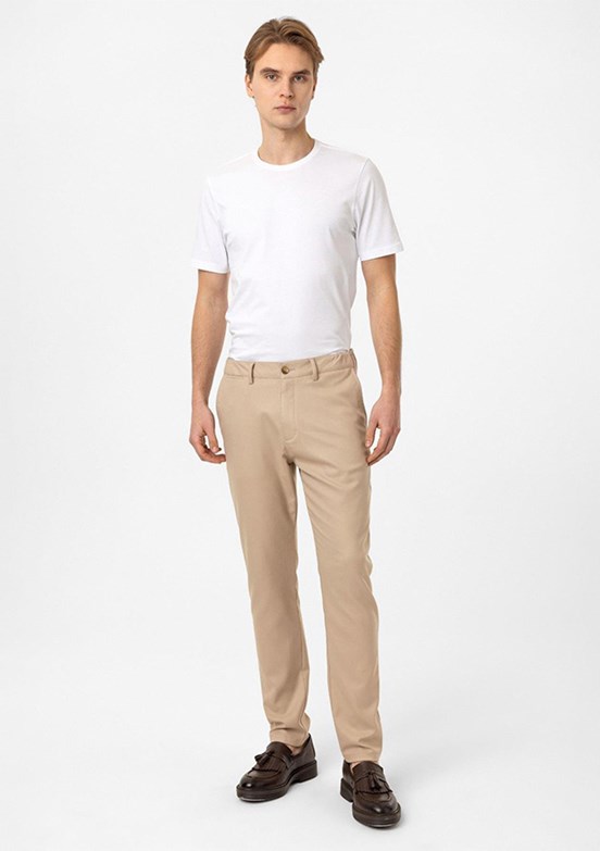 BACKANDBOND - B34T30013 Erkek Bej Normal Bel Pantolon