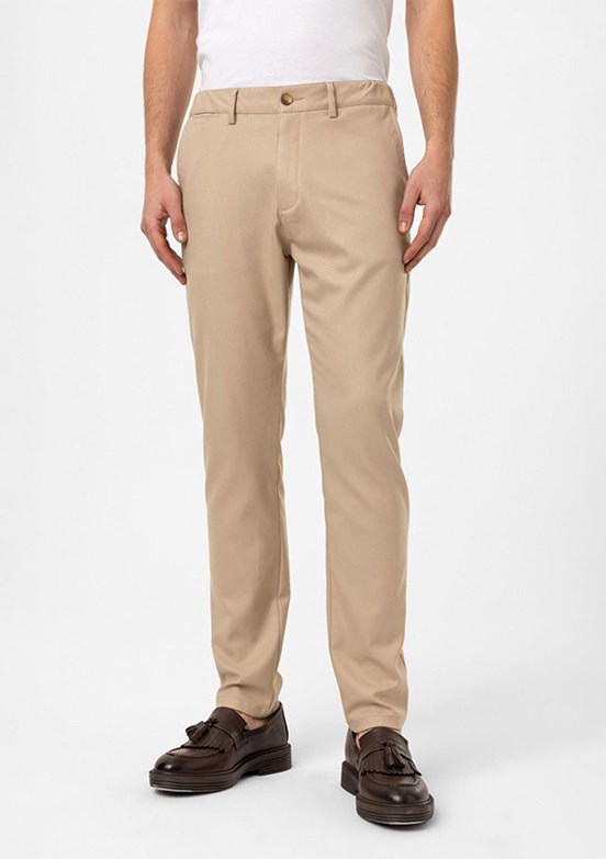 BACKANDBOND - B34T30013 Erkek Bej Normal Bel Pantolon