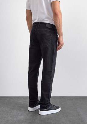 BACKANDBOND Siyah Erkek Normal Bel Jean Pantolon