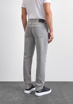 BACKANDBOND Gri Erkek Normal Bel Jean Pantolon