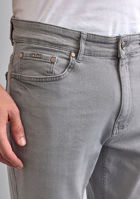 BACKANDBOND Gri Erkek Normal Bel Jean Pantolon