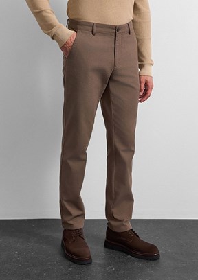 BACKANDBOND - B35W30012 Erkek Kahverengi Chino Pantolon