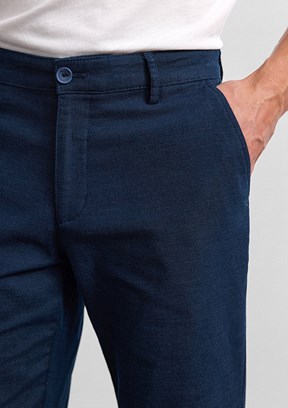 BACKANDBOND - B35W30012 Erkek Lacivert Chino Pantolon