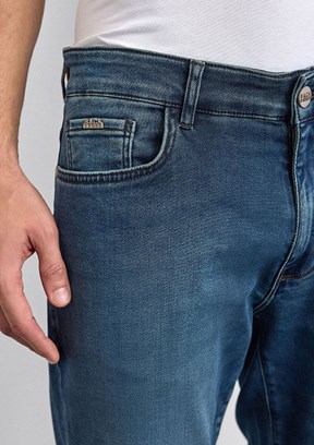 BACKANDBOND Lacivert Erkek Normal Bel Jean Pantolon