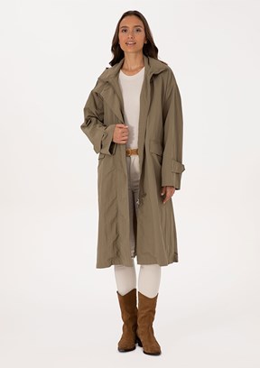 US POLO ASSN Bej Kadın Basic Kaban