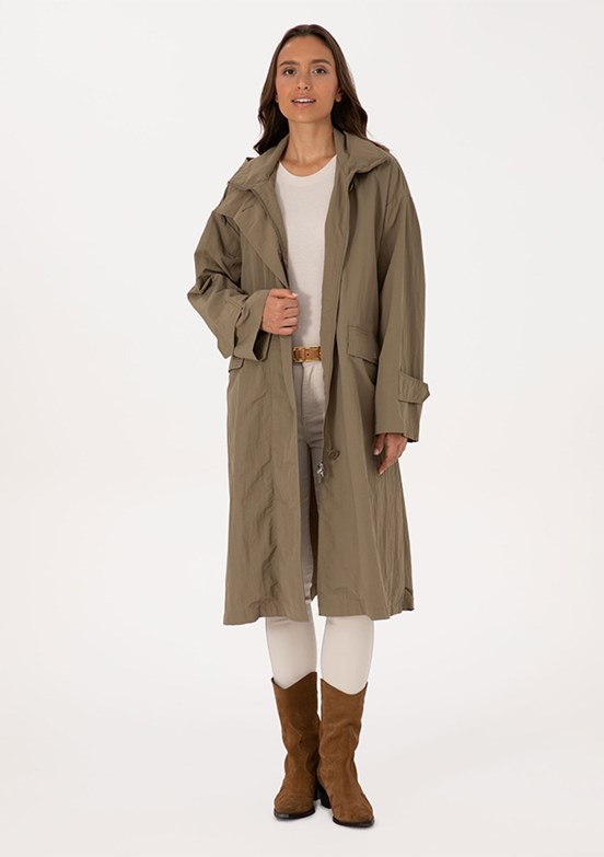 US POLO ASSN Bej Kadın Basic Kaban