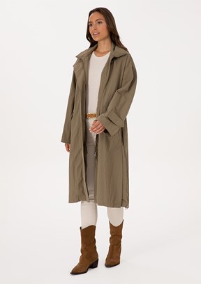 US POLO ASSN Bej Kadın Basic Kaban