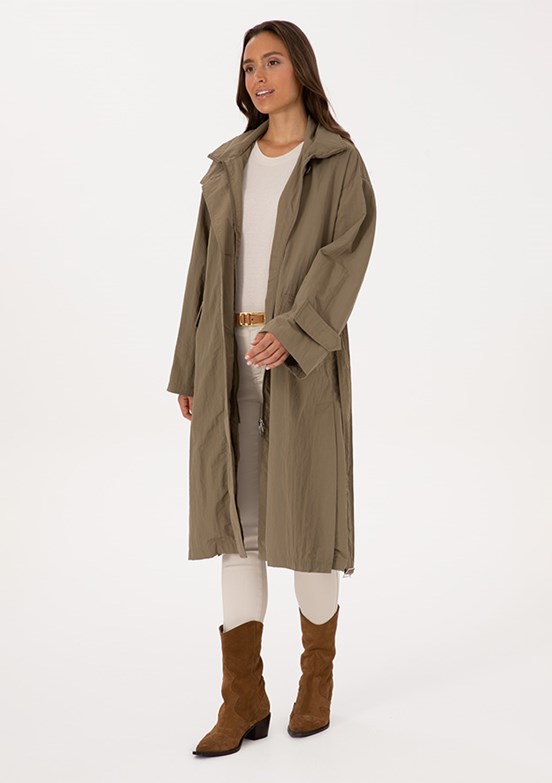 US POLO ASSN Bej Kadın Basic Kaban