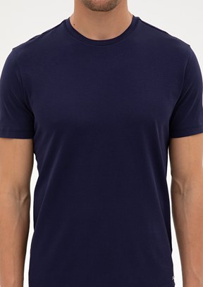 PİERRE CARDİN Erkek Lacivert Basic T-Shirt
