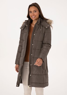 US POLO ASSN Bej Kadın Basic Kaban