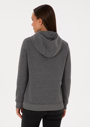 US POLO ASSN Antrasit Kadın Basic Sweatshirt