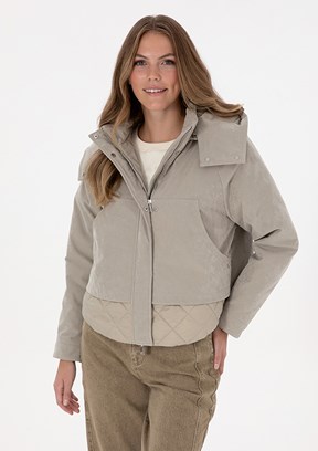 US POLO ASSN Yeşil Kadın Kısa Mont