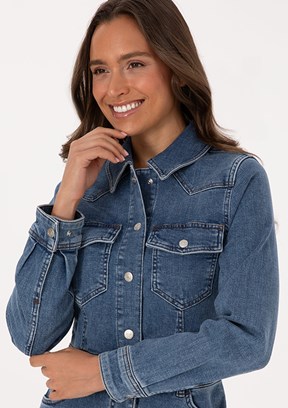 US POLO ASSN Mavi Kadın Denim Elbise