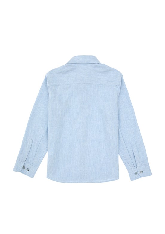 US POLO ASSN Mavi Erkek Çocuk Uzun Kol Gömlek