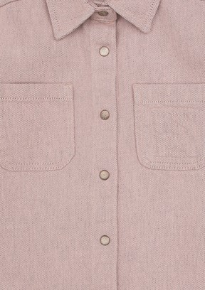 US POLO ASSN Pembe Kız Çocuk Denim Gömlek