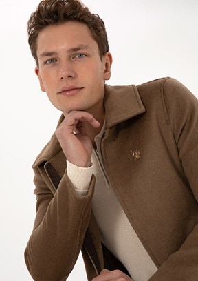US POLO ASSN Kahverengi Erkek Basic Mont