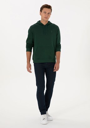 US POLO ASSN Yeşil Erkek Slim Jean Pantolon