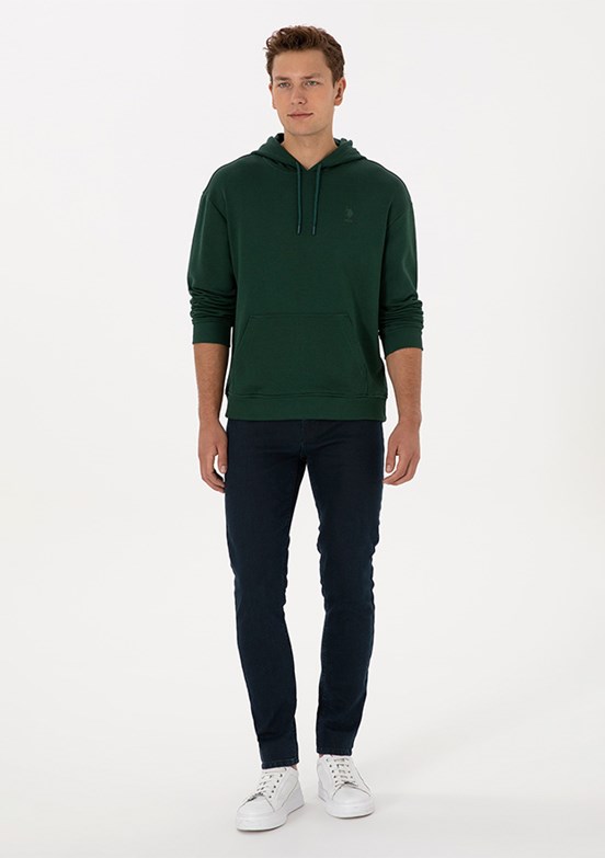 US POLO ASSN Yeşil Erkek Slim Jean Pantolon