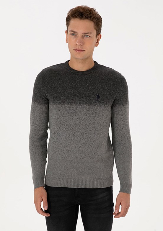 US POLO ASSN Antrasit Erkek Regular Kazak