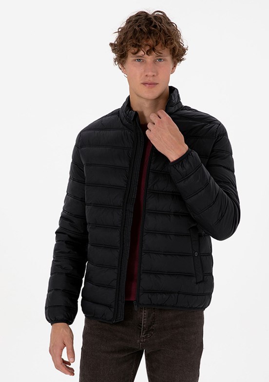 US POLO ASSN Siyah Erkek Basic Mont