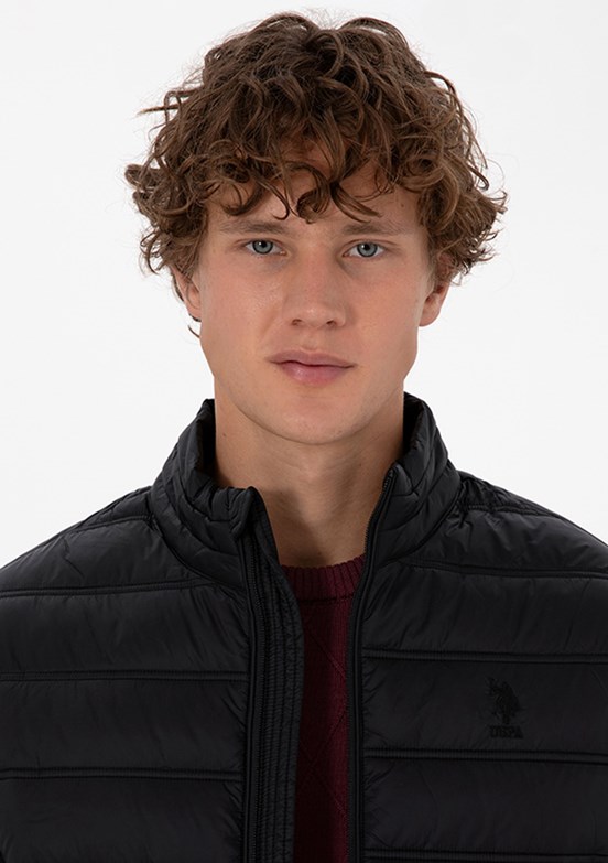 US POLO ASSN Siyah Erkek Basic Mont