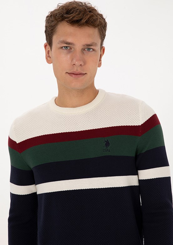 US POLO ASSN Lacivert Erkek Slim Kazak