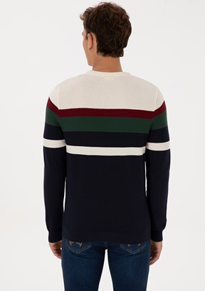 US POLO ASSN Lacivert Erkek Slim Kazak