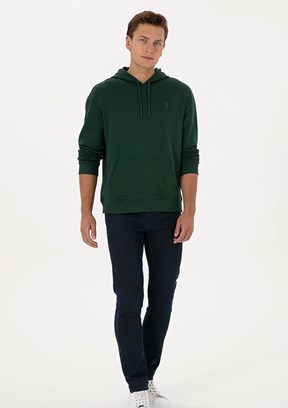 US POLO ASSN Yeşil Erkek Slim Jean Pantolon