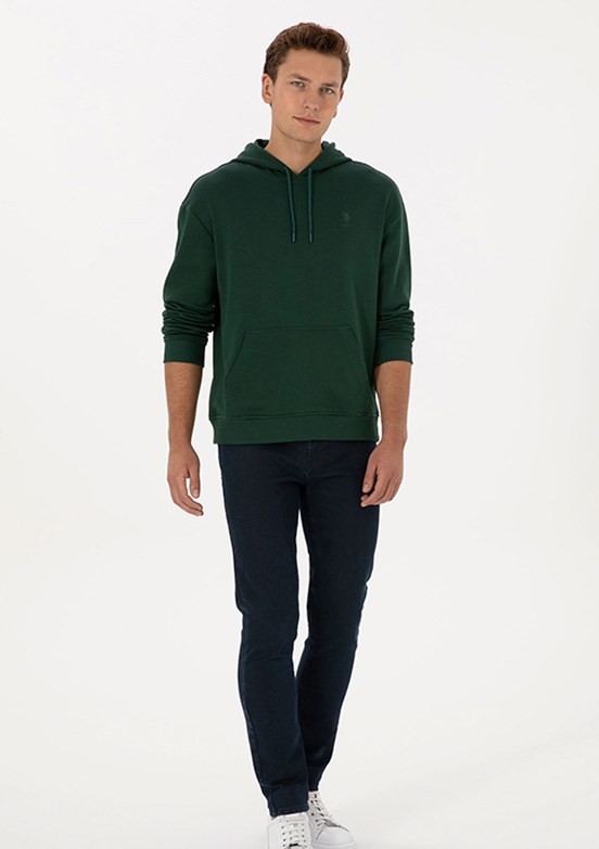 US POLO ASSN Yeşil Erkek Slim Jean Pantolon