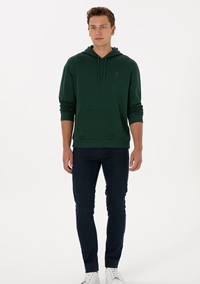 US POLO ASSN Yeşil Erkek Slim Jean Pantolon