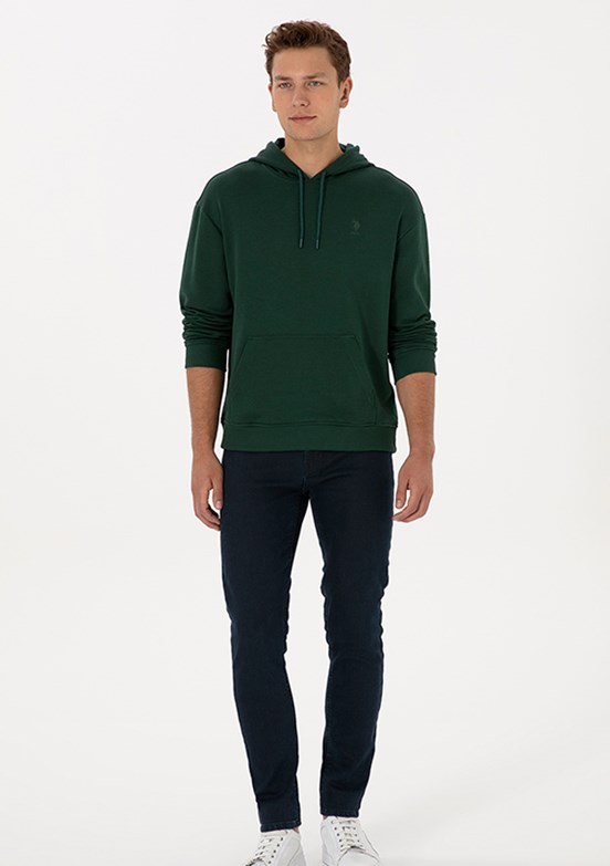 US POLO ASSN Yeşil Erkek Slim Jean Pantolon