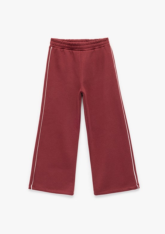 KOTON - 6WKG40101AK Kız Çocuk Bordo Eşofman Altı