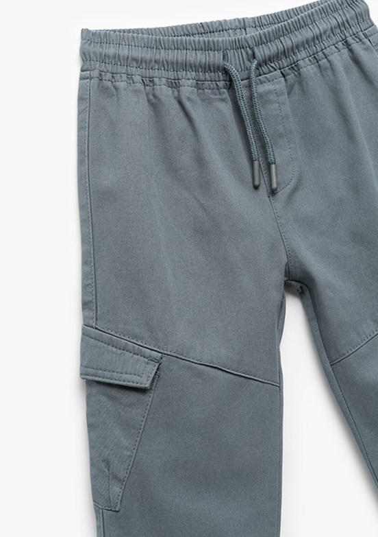 KOTON - 6WMB40005TW Erkek Bebek Mavi Jogger Pantolon