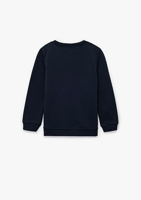 KOTON - 6WMB10088TK Erkek Bebek Lacivert Bisiklet Yaka Sweatshirt