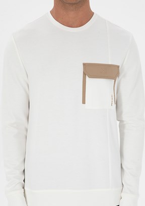 PİERRE CARDİN Beyaz Erkek Regular Sweatshirt