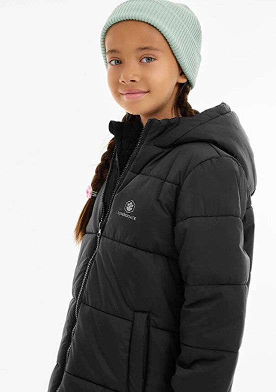 LUMBERJACK Siyah Erkek Çocuk Baskılı Mont