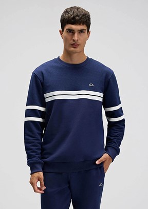 ELLESSE Lacivert Erkek Fermuarsız Kapüşonsuz Sweatshirt